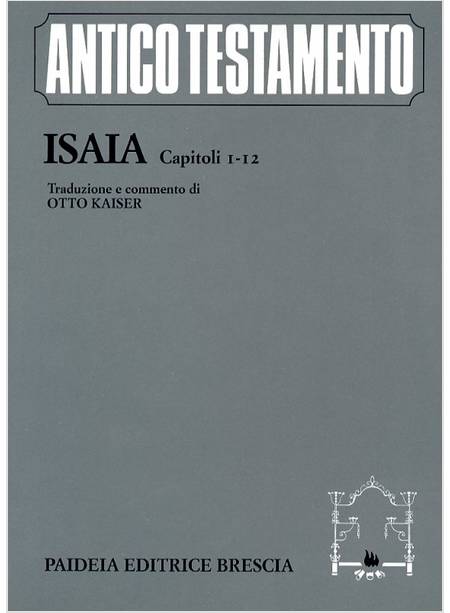 ISAIA. ANTICO TESTAMENTO