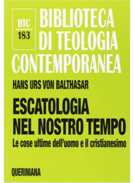 ESCATOLOGIA NEL NOSTRO TEMPO