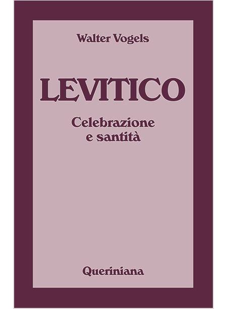 LEVITICO CELEBRAZIONE E SANTITA'