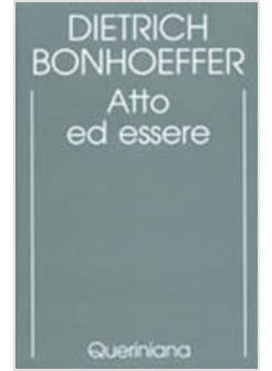 EDIZIONE CRITICA DELLE OPERE DI D BONHOEFFER