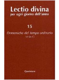 LECTIO DIVINA 15 PER OGNI GIORNO DELL'ANNO