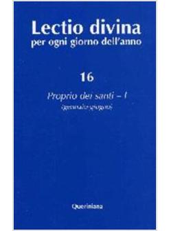 LECTIO DIVINA 16 PER OGNI GIORNO DELL'ANNO