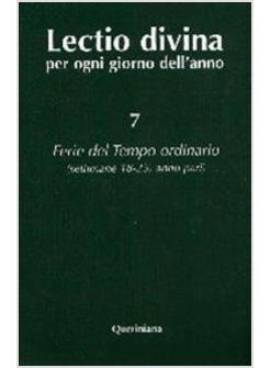 LECTIO DIVINA 7 PER OGNI GIORNO DELL'ANNO