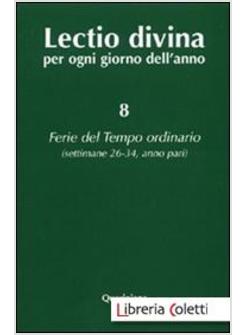 LECTIO DIVINA 8 PER OGNI GIORNO DELL'ANNO