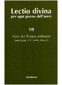 LECTIO DIVINA 10 PER OGNI GIORNO DELL'ANNO
