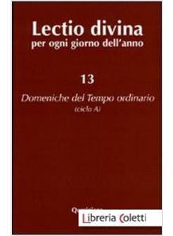 LECTIO DIVINA 13 PER OGNI GIORNO DELL'ANNO