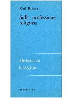 SULLA PROFESSIONE RELIGIOSA