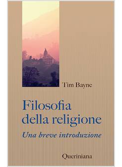 FILOSOFIA DELLA RELIGIONE UNA BREVE INTRODUZIONE