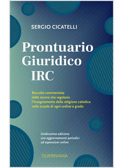 PRONTUARIO GIURDICO IRC NUOVA EDIZIONE 2024