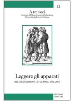 LEGGERE GLI APPARATI