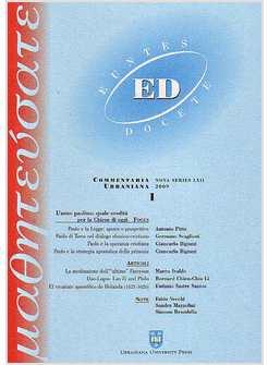 EUNTES DOCETE COMMENTARIA URBANIANA 1-2009