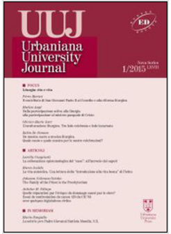 URBANIANA UNIVERSITY JOURNAL. EUNTES DOCETE (2015)