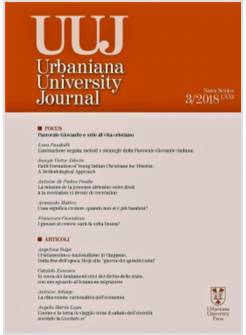 URBANIANA UNIVERSITY JOURNAL. EUNTES DOCETE (2018). VOL. 3: PASTORALE GIOVANILE 