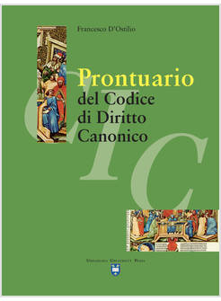 PRONTUARIO DEL CODICE DI DIRITTO CANONICO