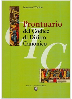 PRONTUARIO DEL CODICE DI DIRITTO CANONICO