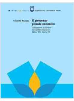PROCESSO PENALE CANONICO (IL)