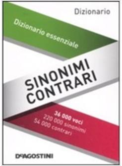 MINI DIZIONARIO SINONIMI E CONTRARI