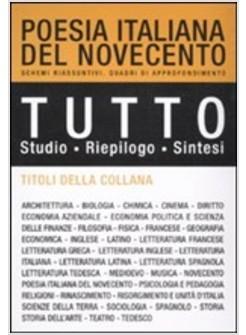 TUTTO POESIA ITALIANA DEL NOVECENTO