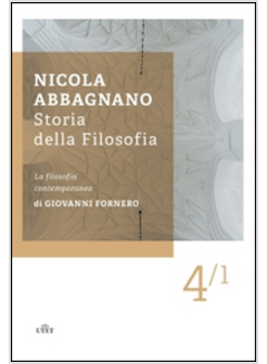 STORIA DELLA FILOSOFIA VOL. 4/1: LA FILOSOFIA CONTEMPORANEA