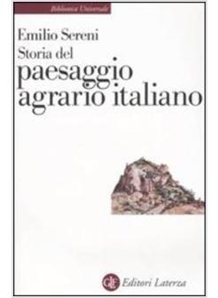 STORIA DEL PAESAGGIO AGRARIO ITALIANO