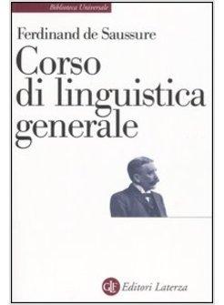 CORSO DI LINGUISTICA GENERALE