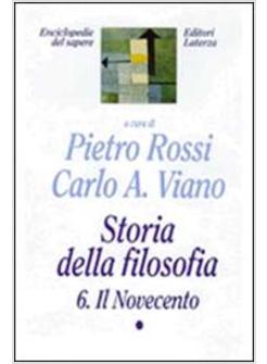 STORIA DELLA FILOSOFIA 6/1 IL NOVECENTO