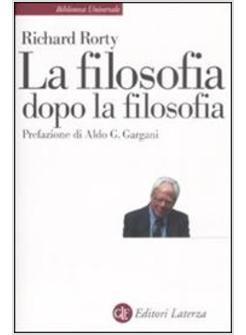 FILOSOFIA DOPO LA FILOSOFIA