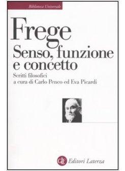 SENSO FUNZIONE E CONCETTO