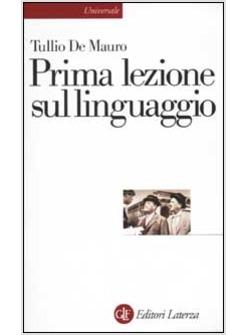 PRIMA LEZIONE SUL LINGUAGGIO
