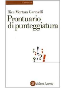 PRONTUARIO DI PUNTEGGIATURA