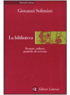 BIBLIOTECA SCENARI CULTURE PRATICHE DI SERVIZIO