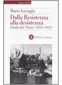 DALLA RESISTENZA ALLA DESISTENZA