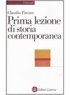 PRIMA LEZIONE DI STORIA CONTEMPORANEA