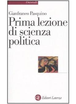 PRIMA LEZIONE DI SCIENZA POLITICA
