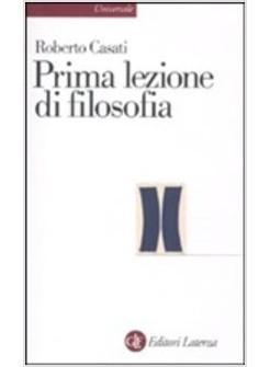 PRIMA LEZIONE DI FILOSOFIA