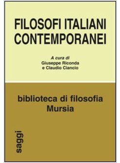 FILOSOFI ITALIANI CONTEMPORANEI