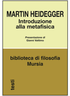 INTRODUZIONE ALLA METAFISICA