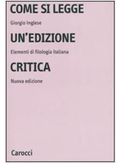COME SI LEGGE UN'EDIZIONE CRITICA