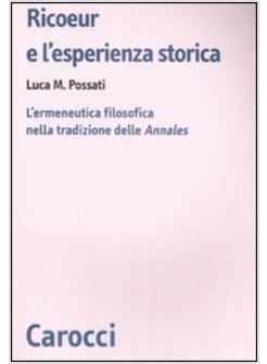 RICOEUR E L'ESPERIENZA STORICA