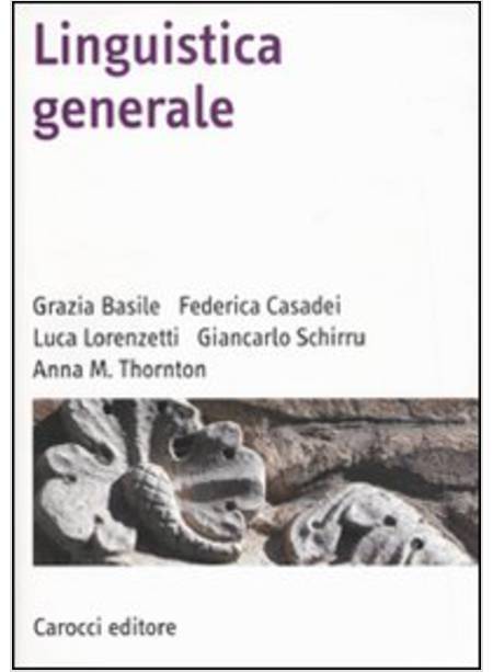 LINGUISTICA GENERALE