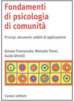 FONDAMENTI DI PSICOLOGIA DI COMUNITA'