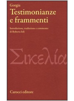 TESTIMONIANZE E FRAMMENTI
