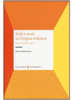 STILI E TESTI IN LINGUA TEDESCA. STRUMENTI PER L'ANALISI