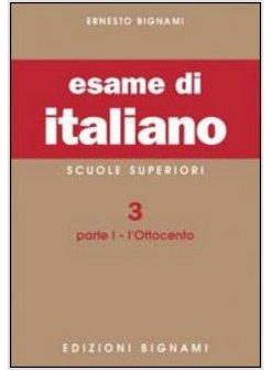 ESAME DI ITALIANO 3 PARTE I L'OTTOCENTO