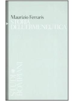 STORIA DELL'ERMENEUTICA