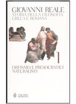 STORIA DELLA FILOSOFIA GRECA E ROMANA VOL 1