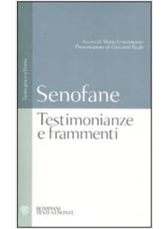 TESTIMONIANZE E FRAMMENTI