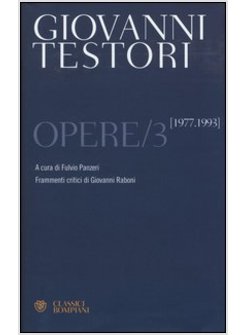 OPERE. VOL. 3: 1977-1993