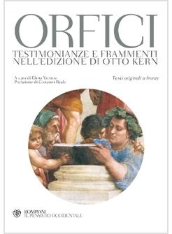 ORFICI TESTIMONIANZE E FRAMMENTI