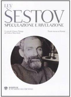 SPECULAZIONE E RIVELAZIONE